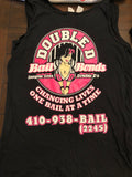 LADIES Double D Black Tank w/Pink & White Lettering - THE ORIGINAL! LIMITED!